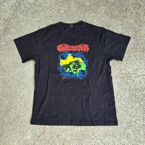 Vtg Y2k GATECREEPER x BRAIN DEAD Sound & Fury Festival Limited Band T Shirt Med